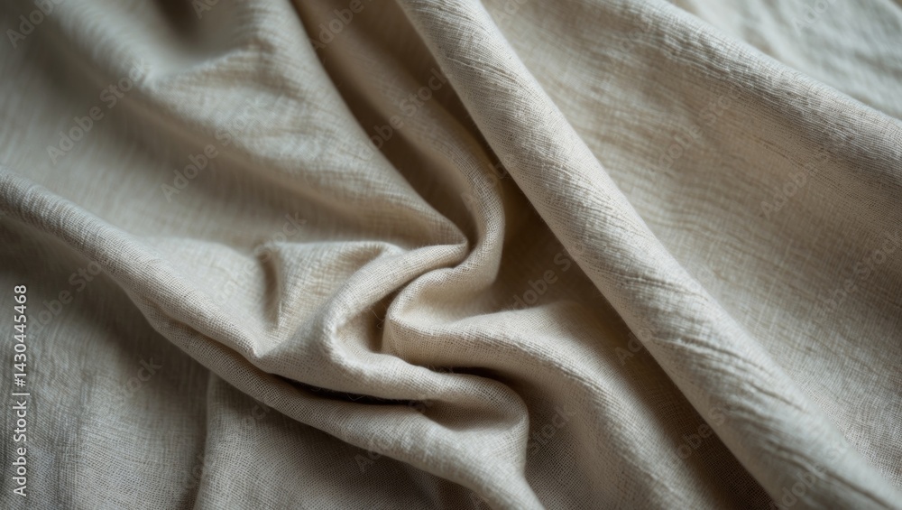 Aufkleber seamless linen fabric texture with natural pattern and rustic feel