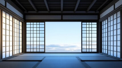 empty room with a window