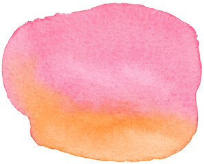 Bright Watercolor Gradient with Pink and Orange Hues