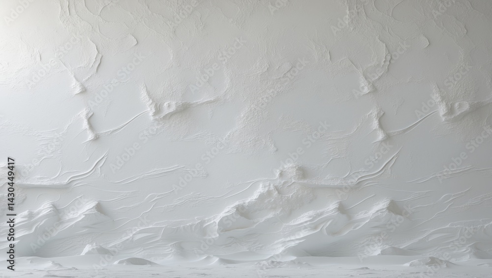 Poster white textured plaster pattern with abstract background and space for text