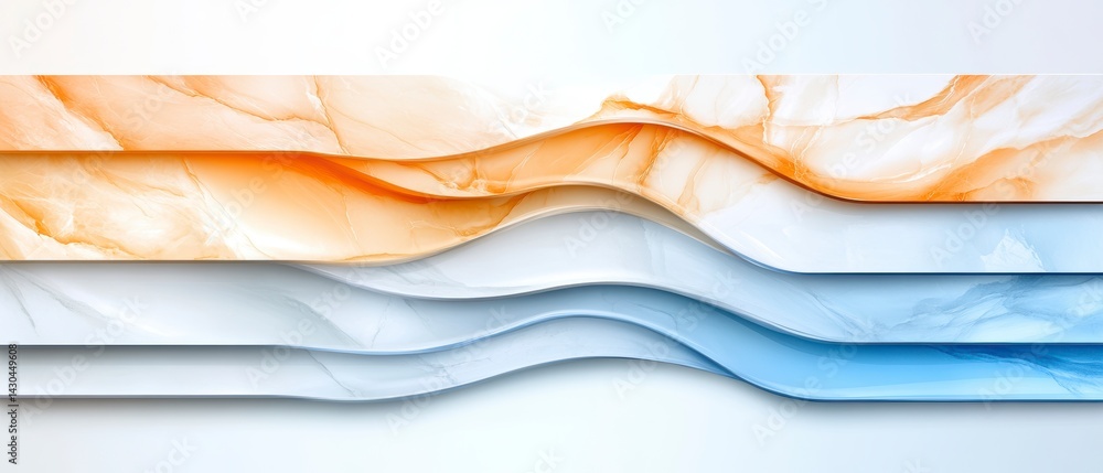 Poster dynamic color wave patterns abstract art digital background creative space aesthetic view modern des