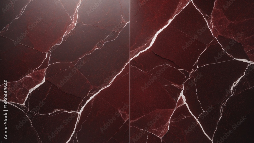 Aufkleber elegant red stone pattern backdrop with luxurious marble texture and subtle white veins