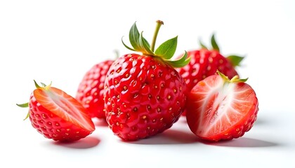 red gooseberry isolated on white background