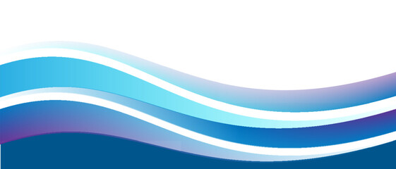 abstract blue gradient wave curve shape design transparent background