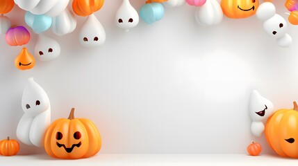 Vibrant Halloween 3D Pumpkin Collection for Designers

