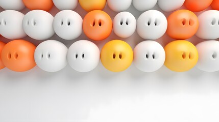 Cute 3D Pumpkin Family on a Vibrant Canvas

