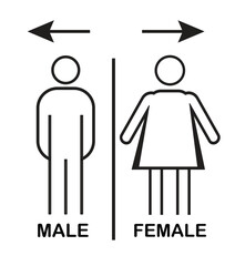 man and woman sign