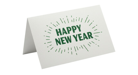 Isolated Happy New Year Card Celebration Graphic