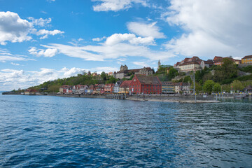 Fototapeta premium Blick auf Meersburg am Bodensee