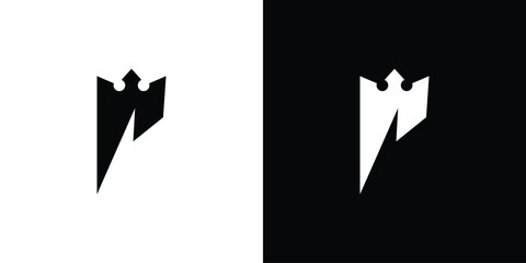 The P King logo design is simple and unique