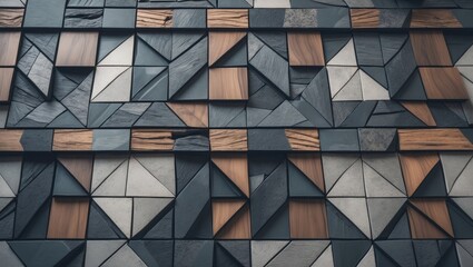 Modern geometric seamless wood pattern for parking floor tiles and outdoor decor