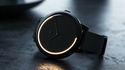 Dark circular abstract background image with subtle silver accents