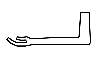 Egyptian Arm and Hand Hieroglyph