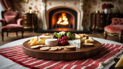 Naklejka premium Wooden table providing free space for your decoration.