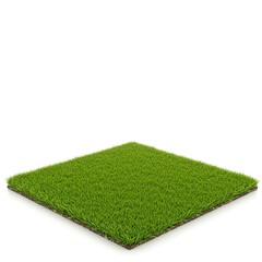 green grass tile flag on a white background