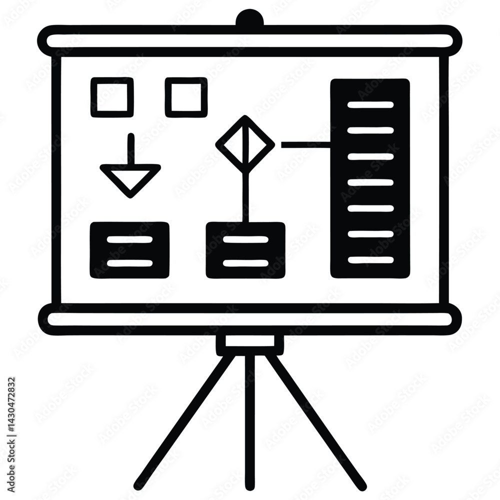 Wall mural a set of vector icons for web design features various pixel-perfect symbols and signs for business, 