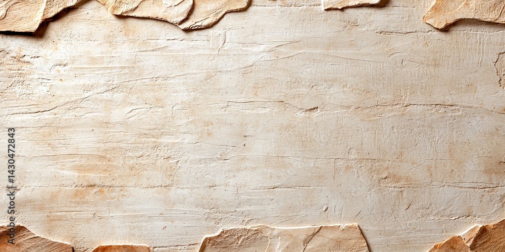 Aufkleber Vintage Aged Paper Texture Background for Design Projects, Invitations, and Creative Arts with Subtle Grain and Warm Tones Ideal for Various Applications