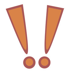 Hand Drawn exclamation marks vector 
