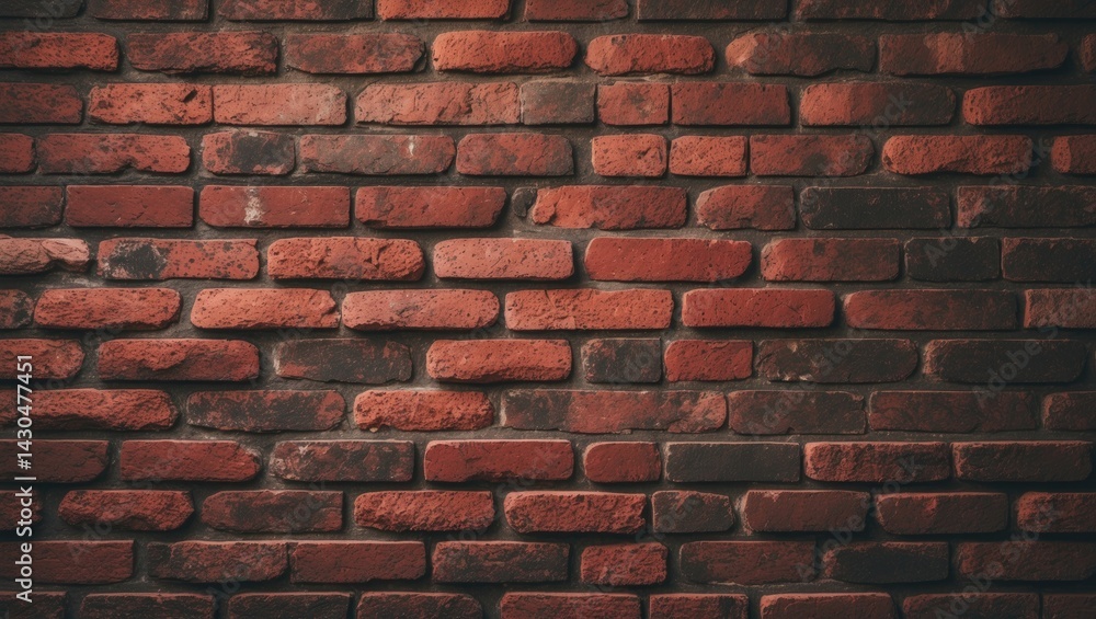 Poster vintage brick wall background with retro pattern and texture
