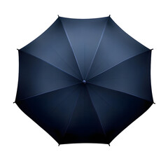 Opened beach umbrella isolated on transparent background