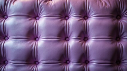 Light purple leather upholstery with button detailing for pattern and background