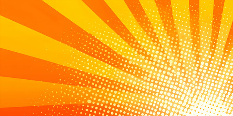 Vibrant abstract design featuring sunburst rays in warm orange hues, perfect for backgrounds or as a dynamic element in creative projects.
