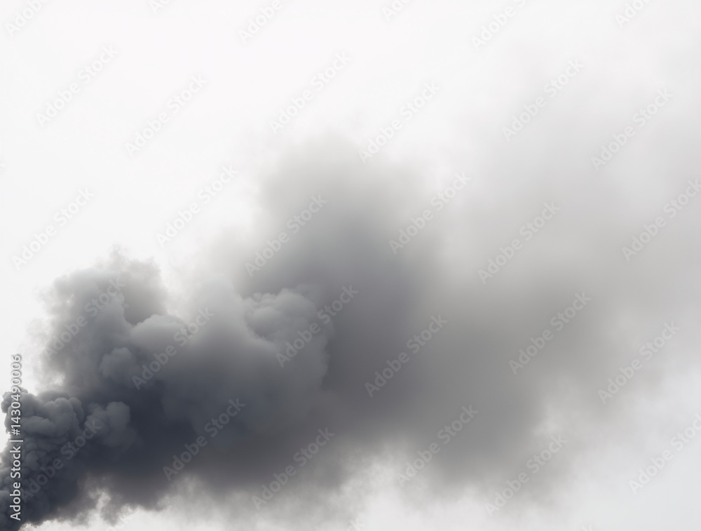 Poster abstract design with black and white color smoke fog on isolated background. marble texture backgrou