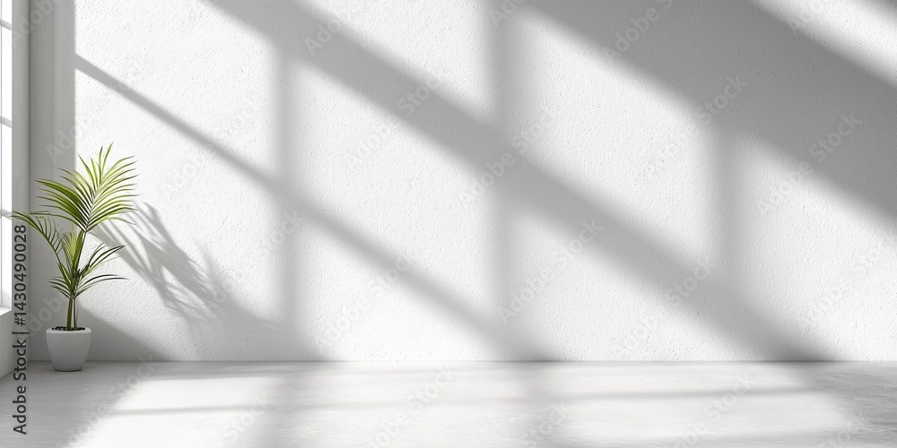 Poster Smooth white concrete background texture ideal for design projects, showcasing subtle imperfections and a clean minimalist aesthetic for various applications