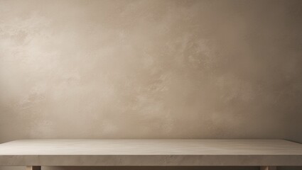Warm gray textured table with simple background
