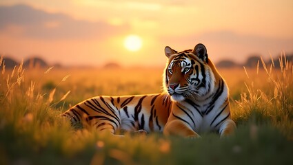tiger in the sun