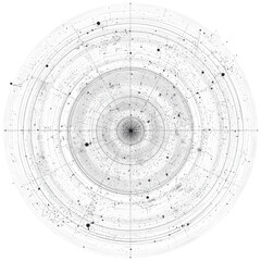 Abstract Circular Pattern Cosmic Mandala