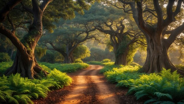 Explore nature's beauty on a scenic walking trail at Massy's Estate in Ireland