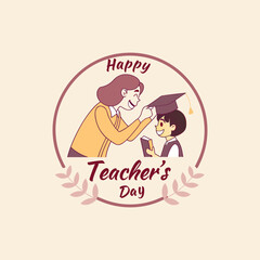 happy Teacher’s Day logo 