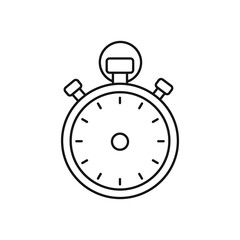 Health & Exercise Vector Icon Stopwatch Timer for Fitness Tracking