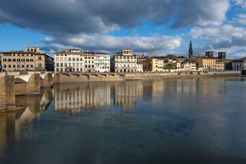 Obraz premium The Old Town of city of Florence, Tuscany Region, Italy