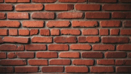 Obraz premium Reddish Brown Brick Wall Texture for Building Backgrounds