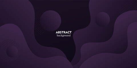 Abstract and realistic 3D wavy dark purple background. Modern wave shape pattern design. Vector Eps10