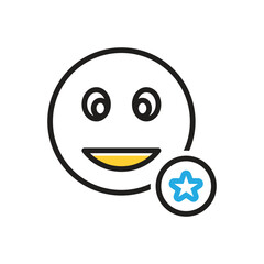 Multi color icon for impressive