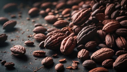 Raw cocoa beans are harvested from fruit and processed into chocolate