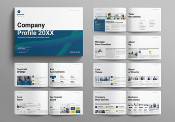 Company Profile Template Landscape
