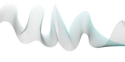 Abstract wave pattern smooth colour on a white background Create a vector illustration  wave element for design,The wave should have a smooth, flowing form with overlapping transparent lines and gradi