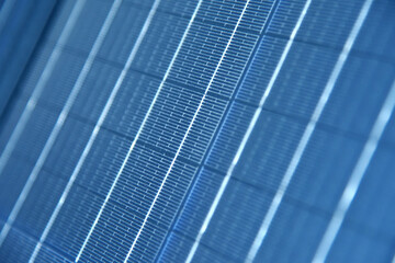 Blue and white solar panel