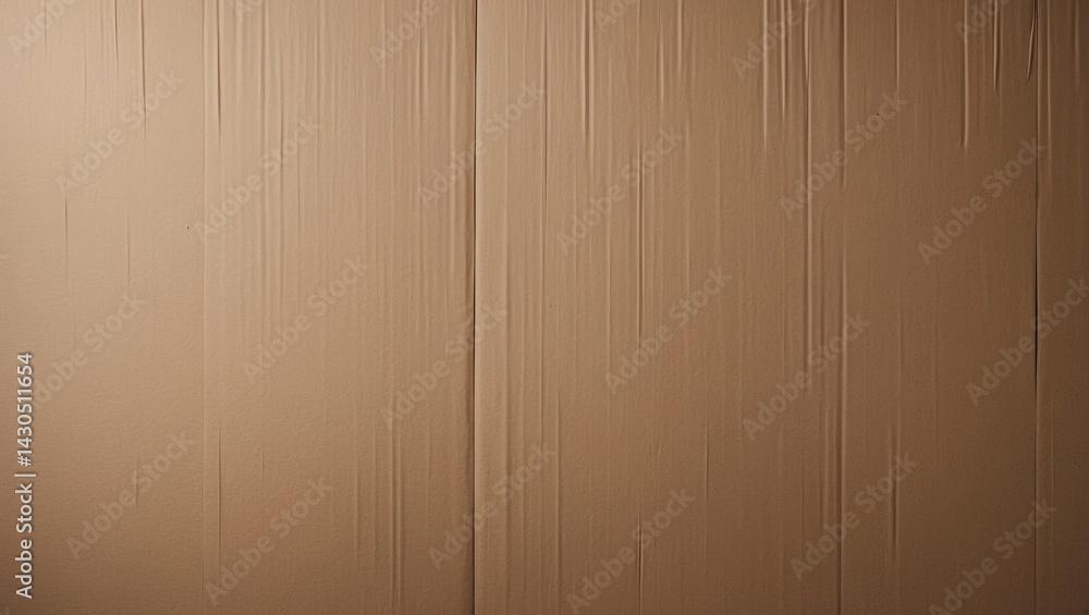 Poster box and paper texture background with kraft and cardboard elements