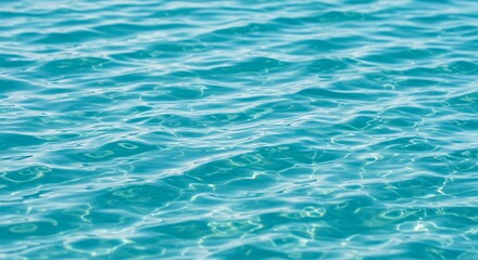 Fototapeta premium Serene Aqua Marine Water Texture: Rippling Surface of Calm Ocean, Abstract Background