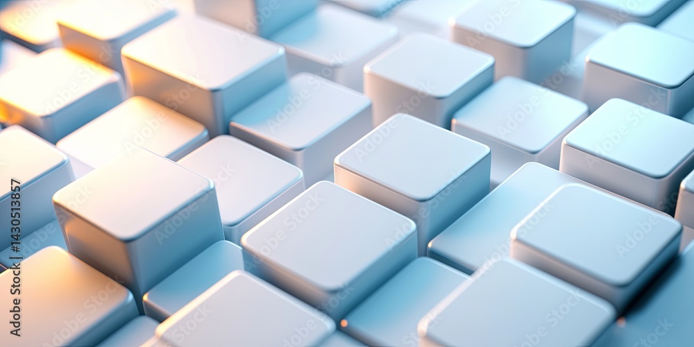 Poster abstract light blue and white geometric background with soft shapes and gradients for modern design,