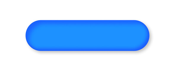 Obraz premium 3d blue button element with transparent background