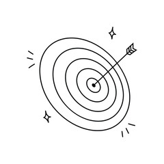Target Business Doodle Illustration