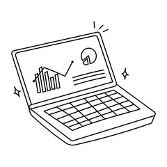 Website Business Doodle Illustration
