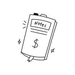 Note Business Doodle Illustration