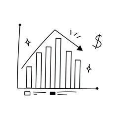Chart Data Business Doodle Illustration